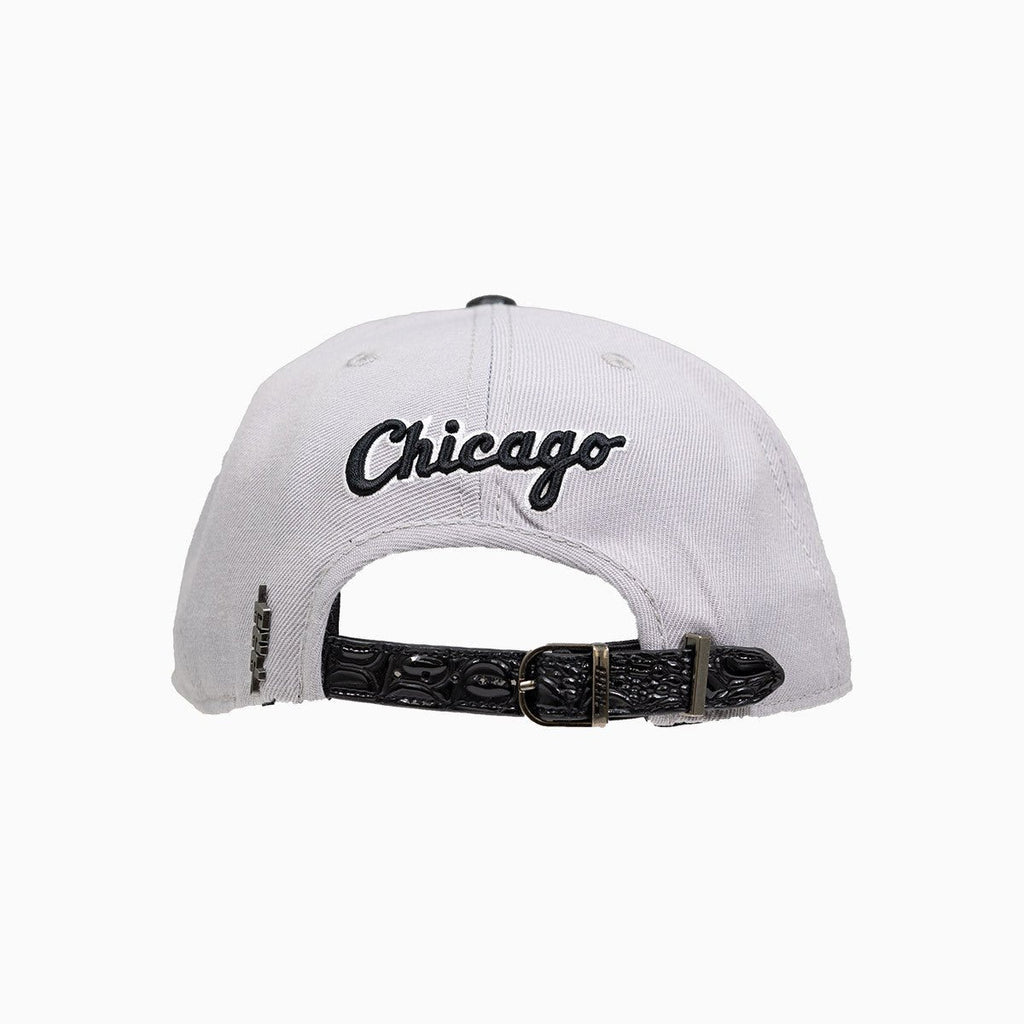 Chicago White Sox Hat With Leather Visor