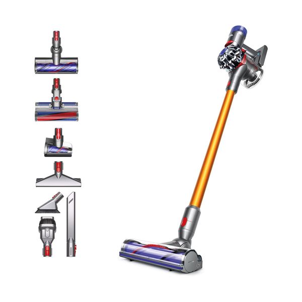 Dyson V8 Absolute Silver/Yellow Σκούπα Stick Επαναφορτιζόμενη