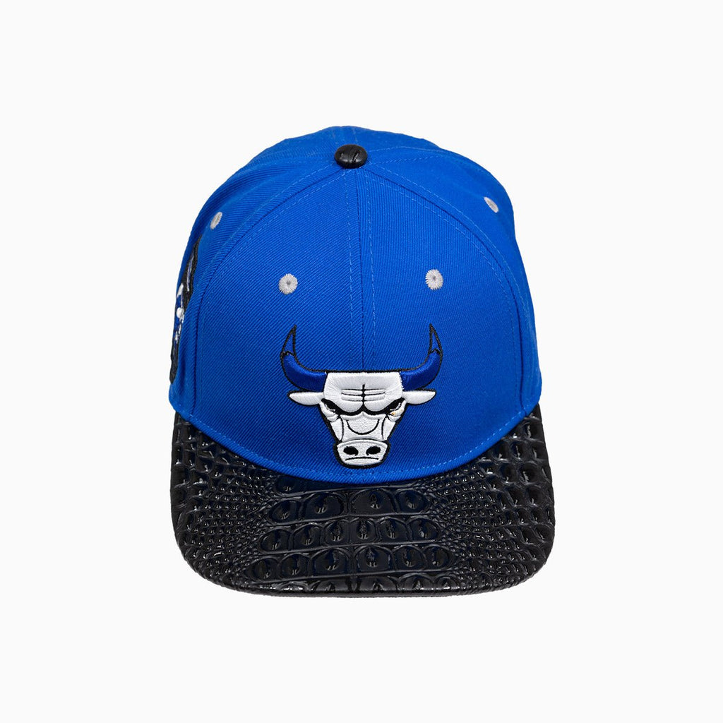 Chicago Bulls NBA Hat With Leather Visor