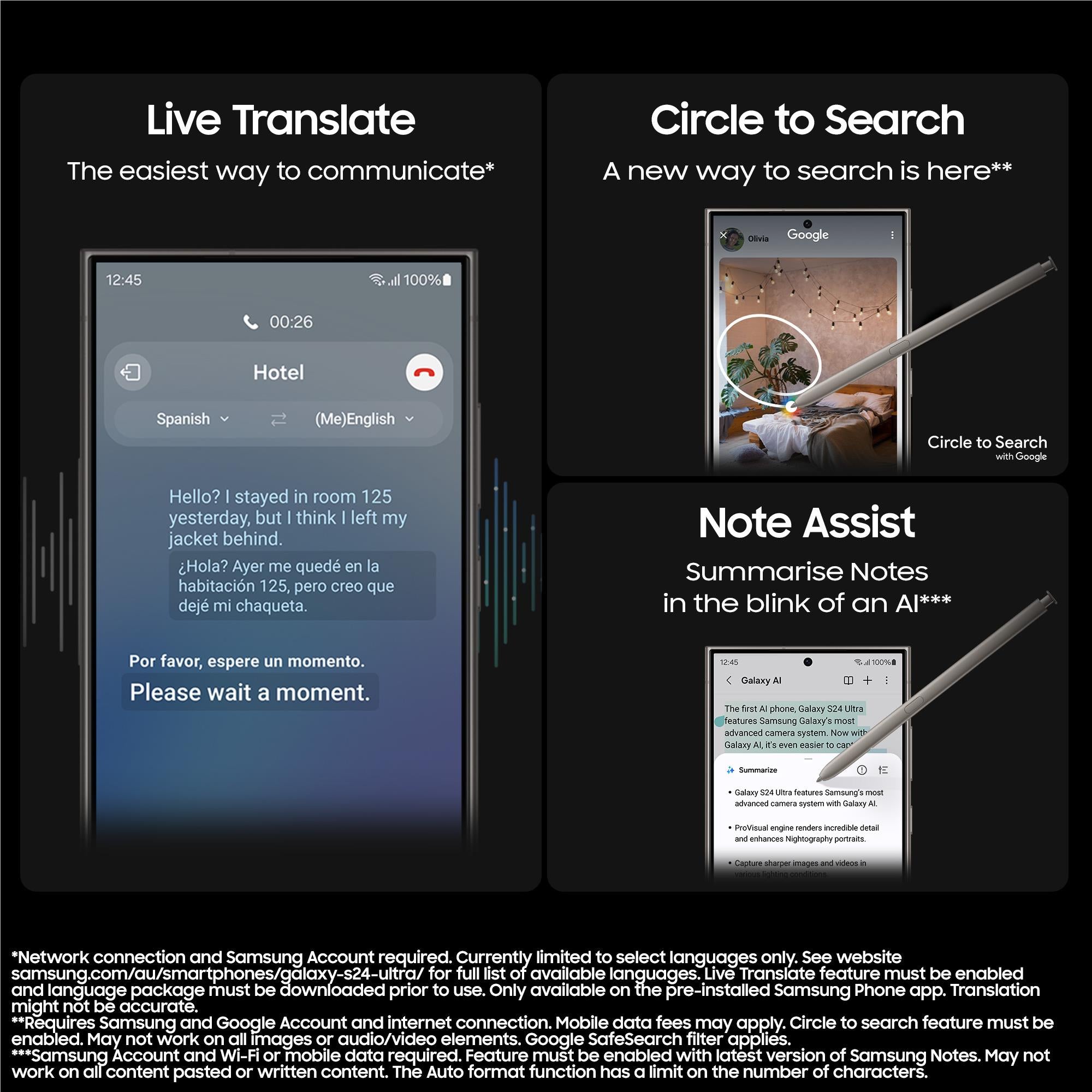 Samsung Galaxy S24 Ultra 5G 256GB (Titanium Black)