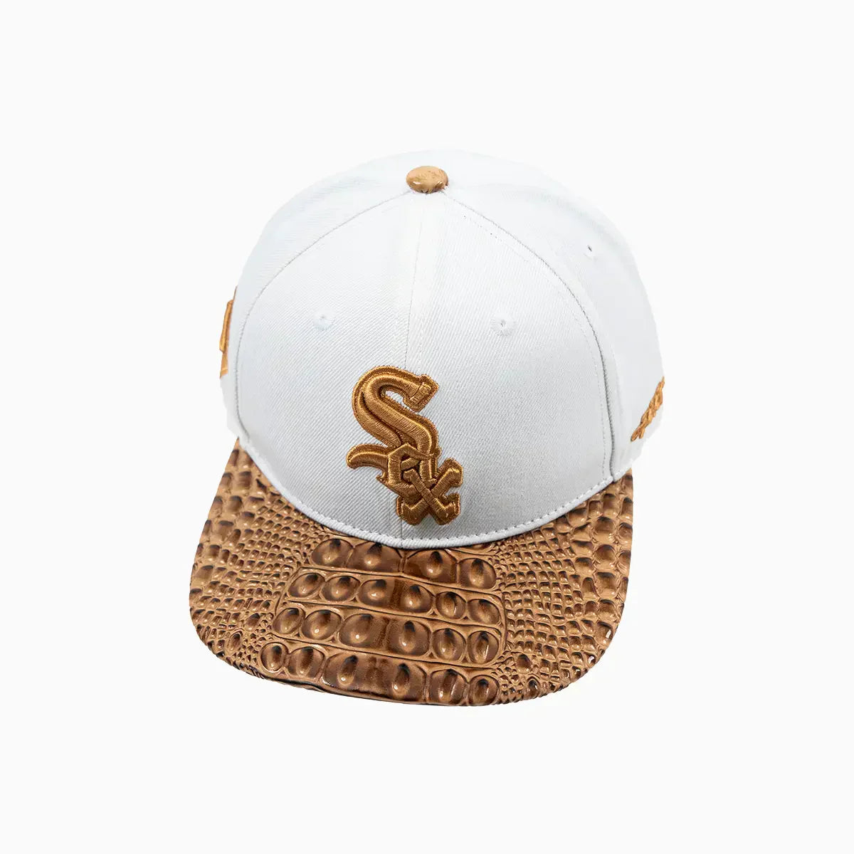 Chicago White Sox NBA Leather Wool Strapback Hat