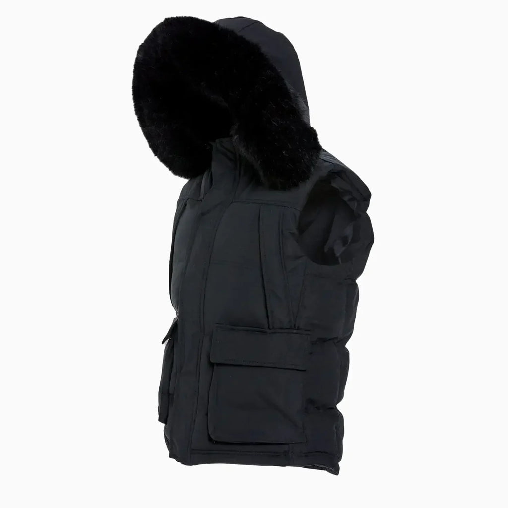 Big Men's Yukon Fur Lined Puffer Vest