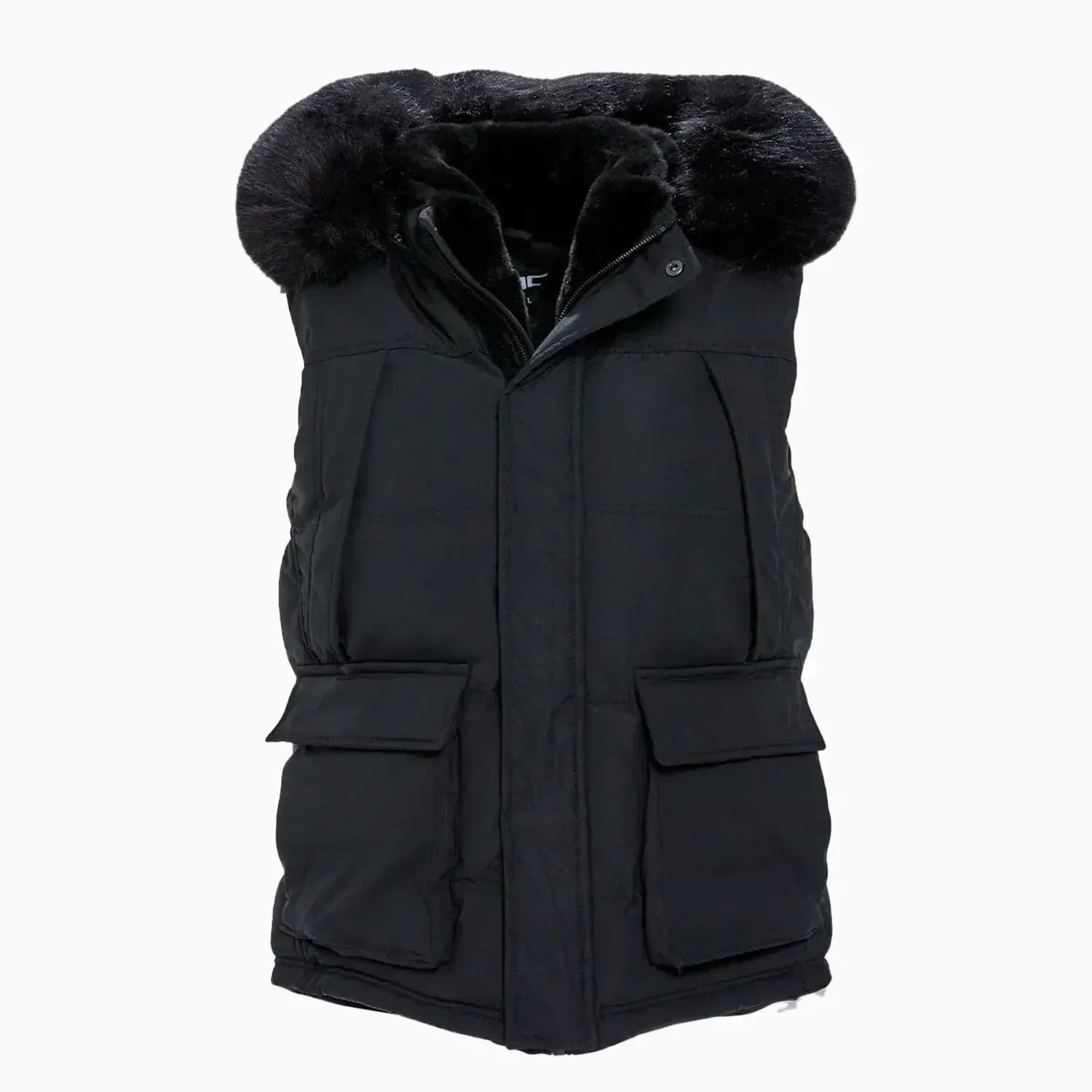 Big Men's Yukon Fur Lined Puffer Vest