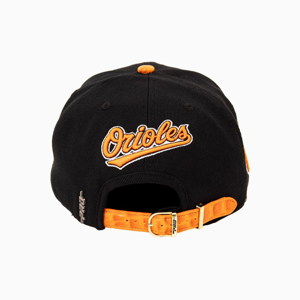 Baltimore Orioles MLB Leather Visor Snapback Hat