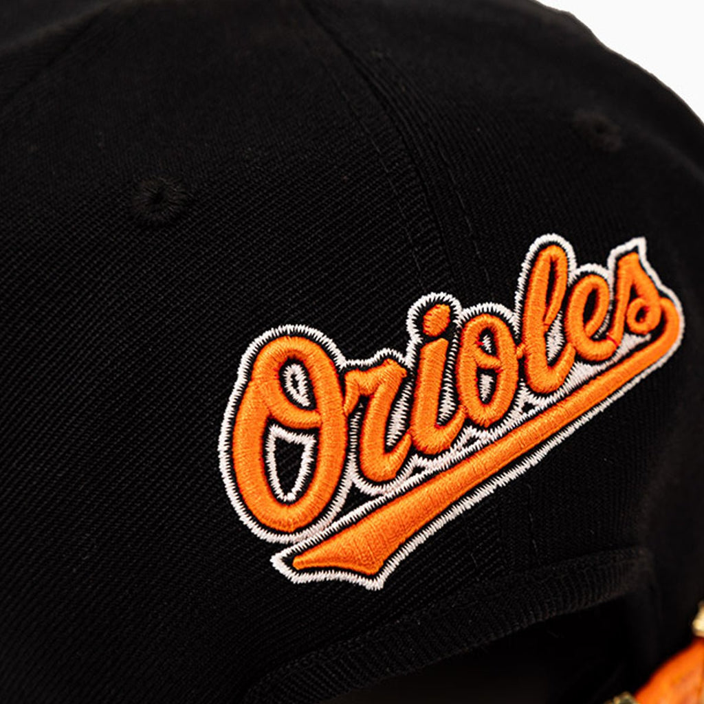 Baltimore Orioles MLB Leather Visor Snapback Hat