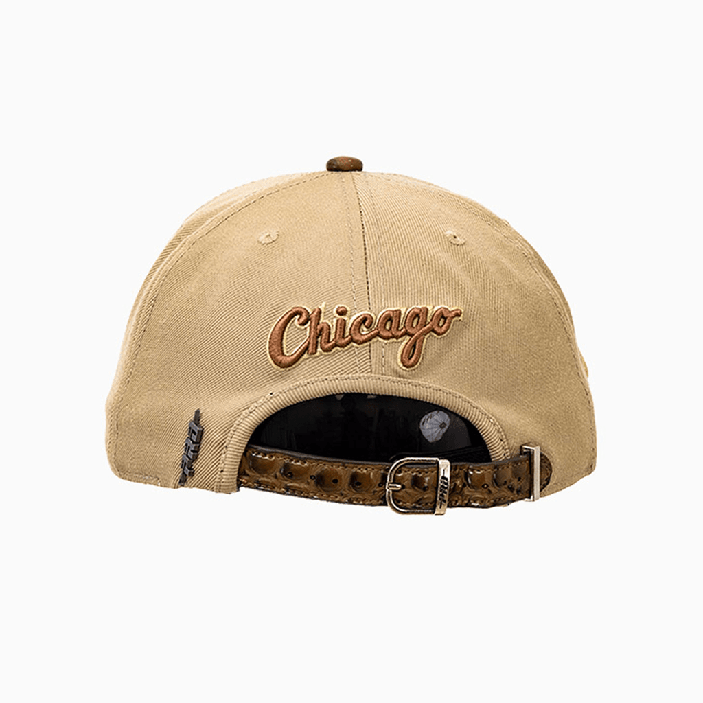 Chicago White Sox MLB Leather Visor Wool Snapback Hat