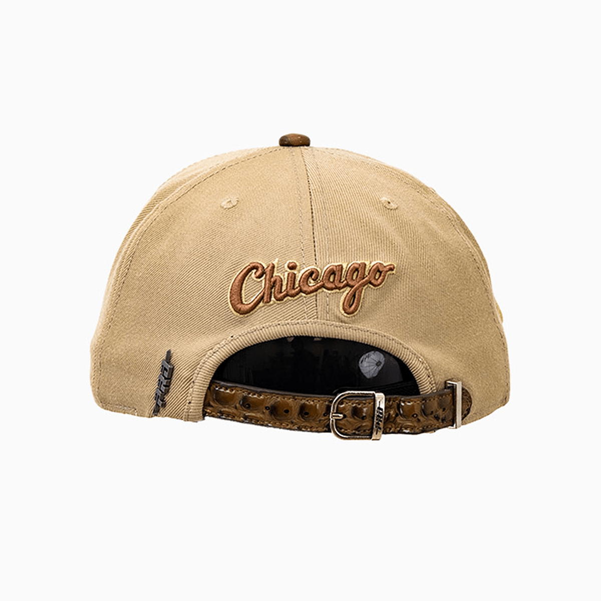 Chicago White Sox MLB Leather Visor Wool Snapback Hat