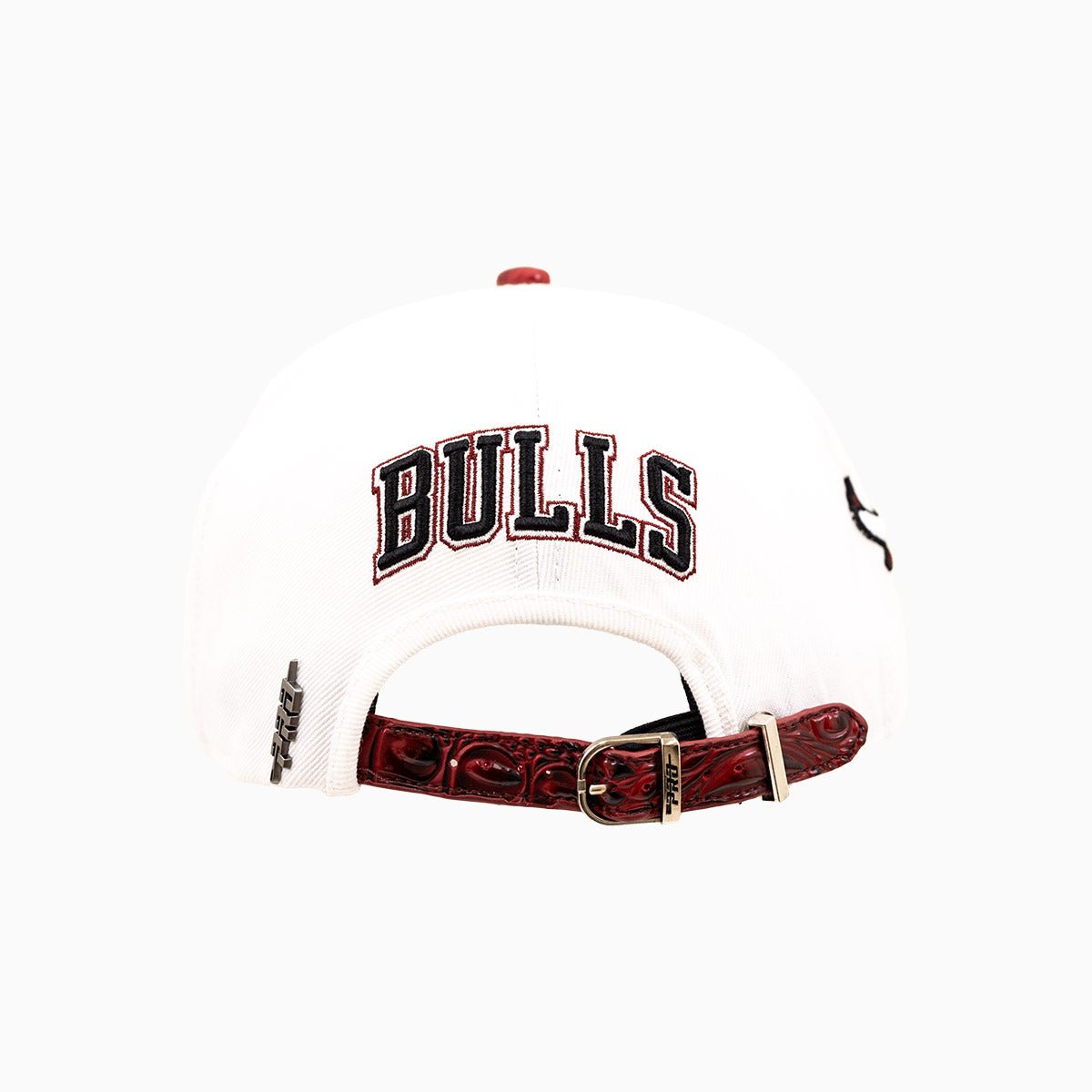 Chicago Bulls NBA Leather Visor Wool Snapback Hat