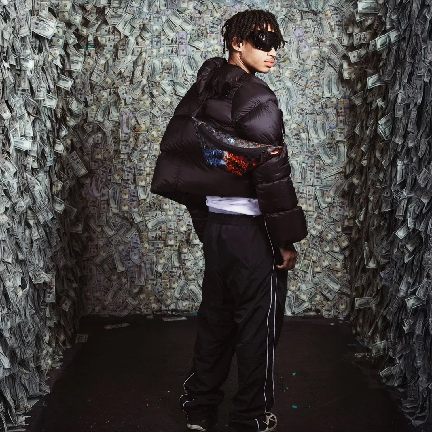 Fire  Ice Shark Savvy Crossbody